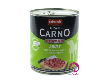 Kompletní krmivo pro psy Animonda 800 g, hovězí+králík s bylinkami