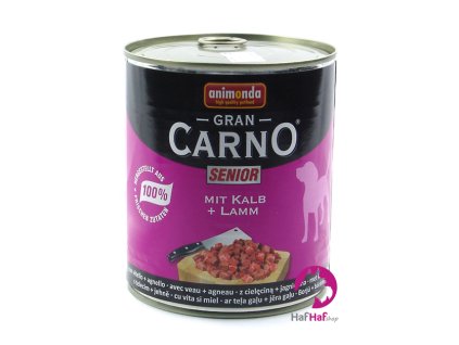 Animonda Gran CARNO SENIOR Kalb+Lamm 800 g
