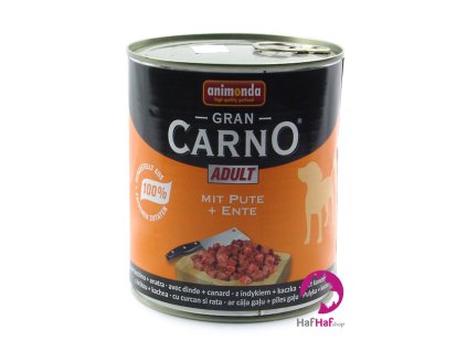 Animonda Gran CARNO ADULT Pute+Ente 800 g