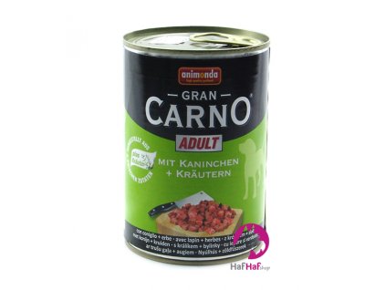 Animonda Gran CARNO ADULT Kaninchen +Kräutern 400 g
