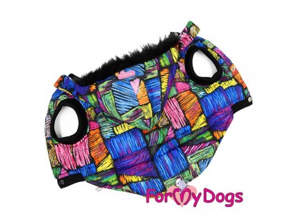 Obleček na psa – pestrá barevná bunda pro psy i fenky