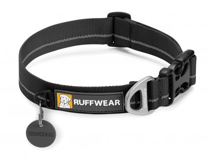 Stylový černý obojek pro psy z kolekce RUFFWEAR