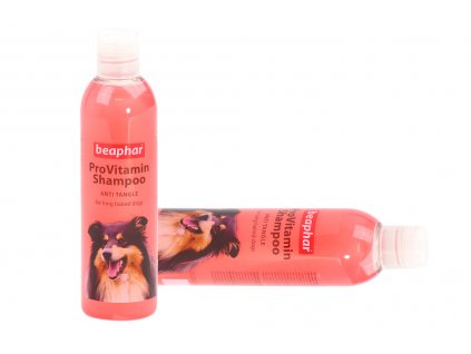 Šampón pro psy BEAPHAR speciálně vyvinutý pro dlouhosrstá plemena psů. Působí proti zacuchání a poškození srsti, objem 250 ml.