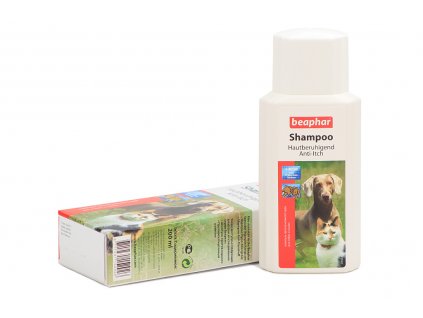 Šampón BEAPHAR vyvinutý pro kočky a psy, kteří často trpí podrážděním kůže (ekzém, po štípnutí hmyzem apod.) Objem 200 ml.