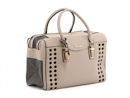 Luxusní taška na psy až do 6 kg z kolekce Urban Pup, řada AIMEE. Vykládané zpevněné dno, precizní zpracování, rozměry 42 × 20 × 27 cm.