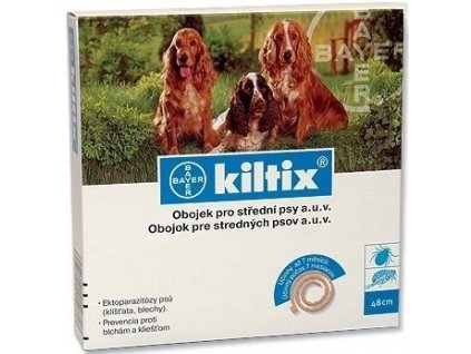 Kiltix antiparazitární obojek k ochraně psů před napadením blechami a klíšťaty