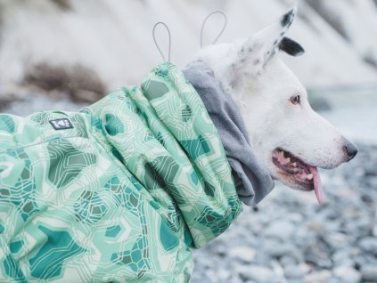 Obleček pro psy Hurtta Extreme Warmer CAMO zelený