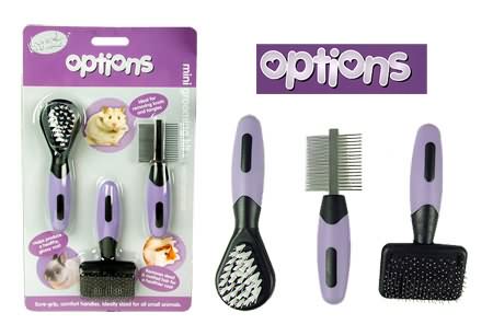 Sada na úpravu srsti hlodavců Options Grooming Set