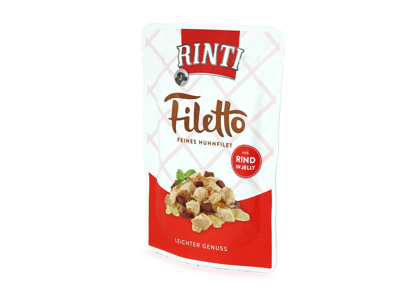 RINTI Kapsička – kuřecí filety s hovězím v želé, 100 g