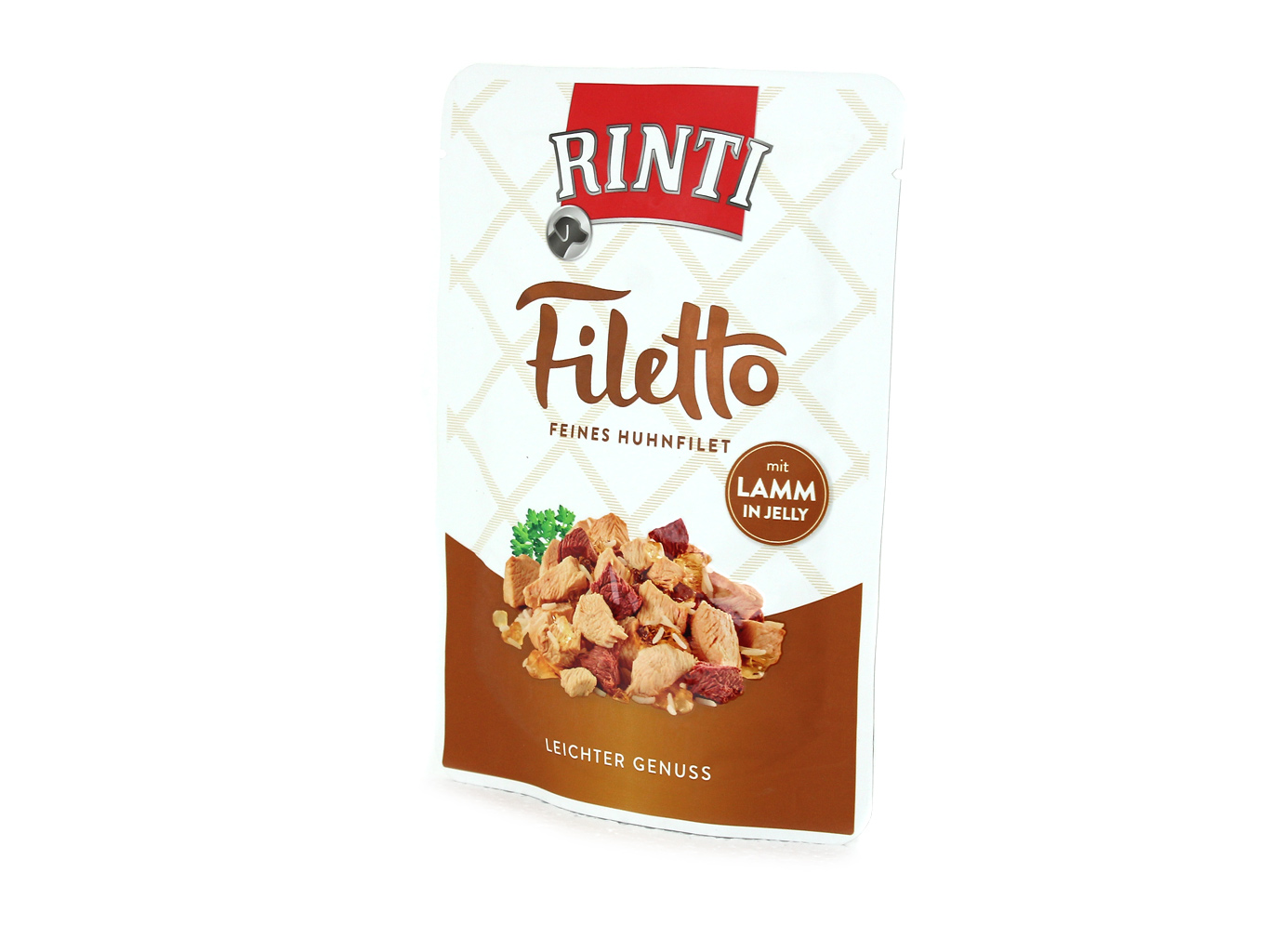 RINTI Kapsička – kuřecí filety s jehněčím v želé, 100 g