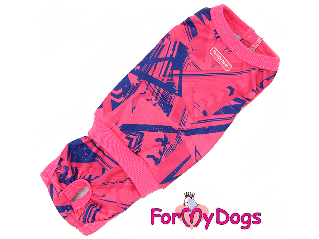 FOR MY DOGS Hárací overal pro fenky PANTIES PINK, Velikost: 14/M