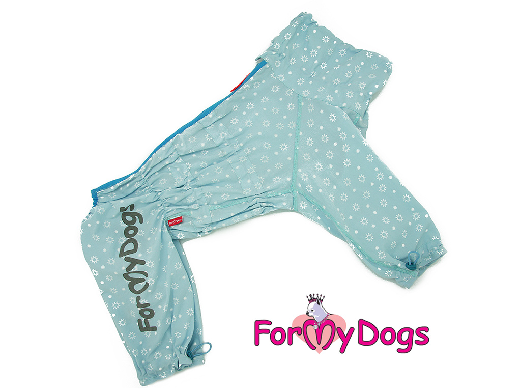 FOR MY DOGS Overal pro psy westíků DUSTER BLUE STARS, modrý, A0