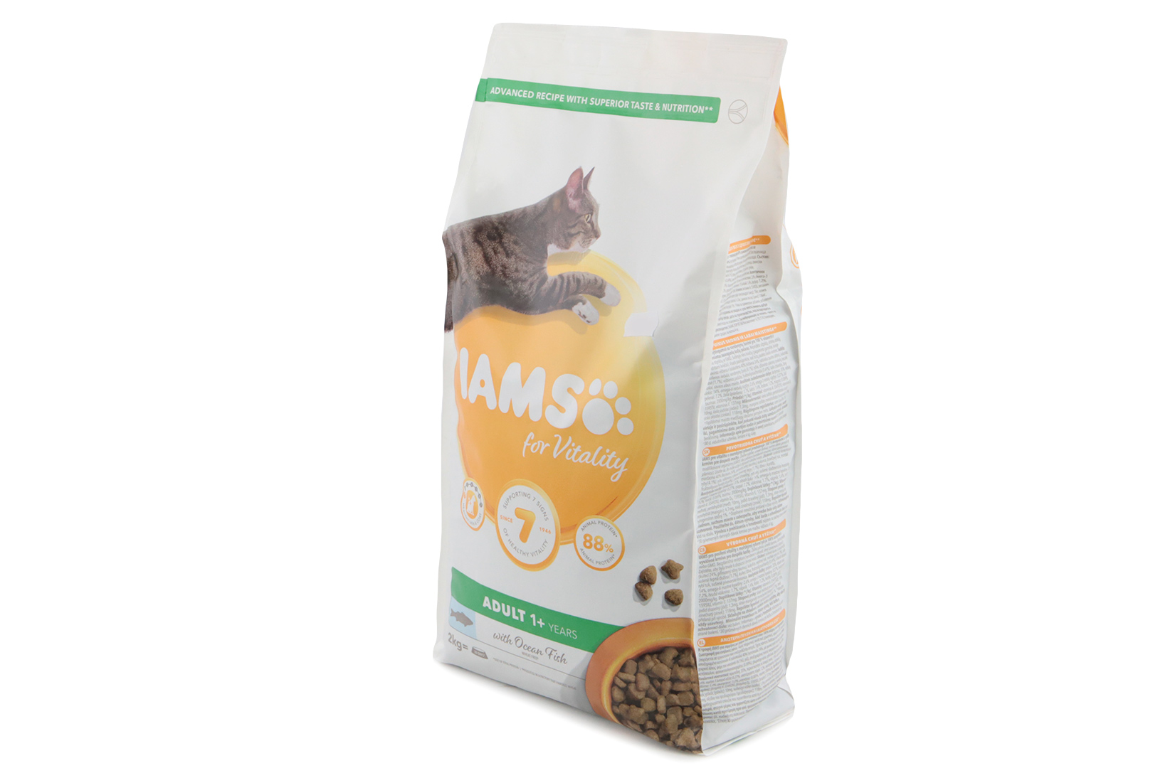 IAMS ADULT Granule s mořskými rybami, 2 kg