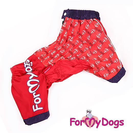 For My Dogs Obleček pro fenky – pláštěnka ForMyDogs, červená Velikost: A1
