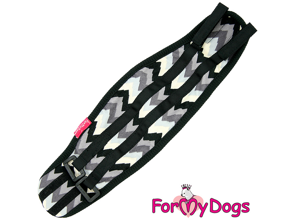 FOR MY DOGS Hygienický pás pro psy BLACK, černý Velikost: 16–18