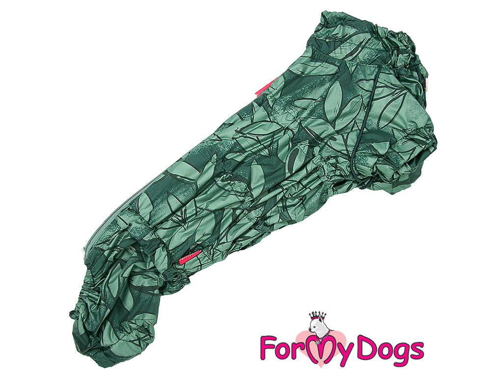 FOR MY DOGS Obleček – pláštěnka GREEN LEAF, zelená Velikost: TM1