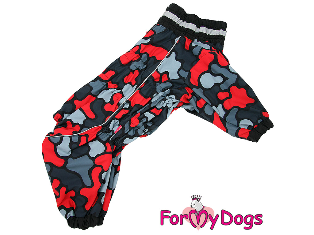 FOR MY DOGS Pláštěnka RED CAMO, multicolor s CAMO vzorem Velikost: A2