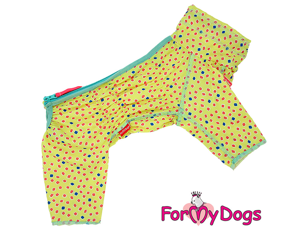 FOR MY DOGS Overal DUSTER SQUARE YELLOW, žlutý Velikost: 18/XL