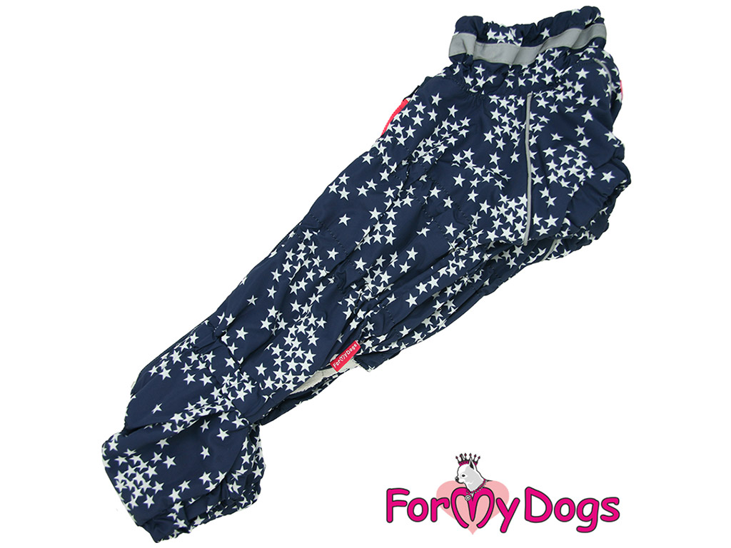 FOR MY DOGS Overal STARS pro psy jezevčíků, modrý Velikost: TM1