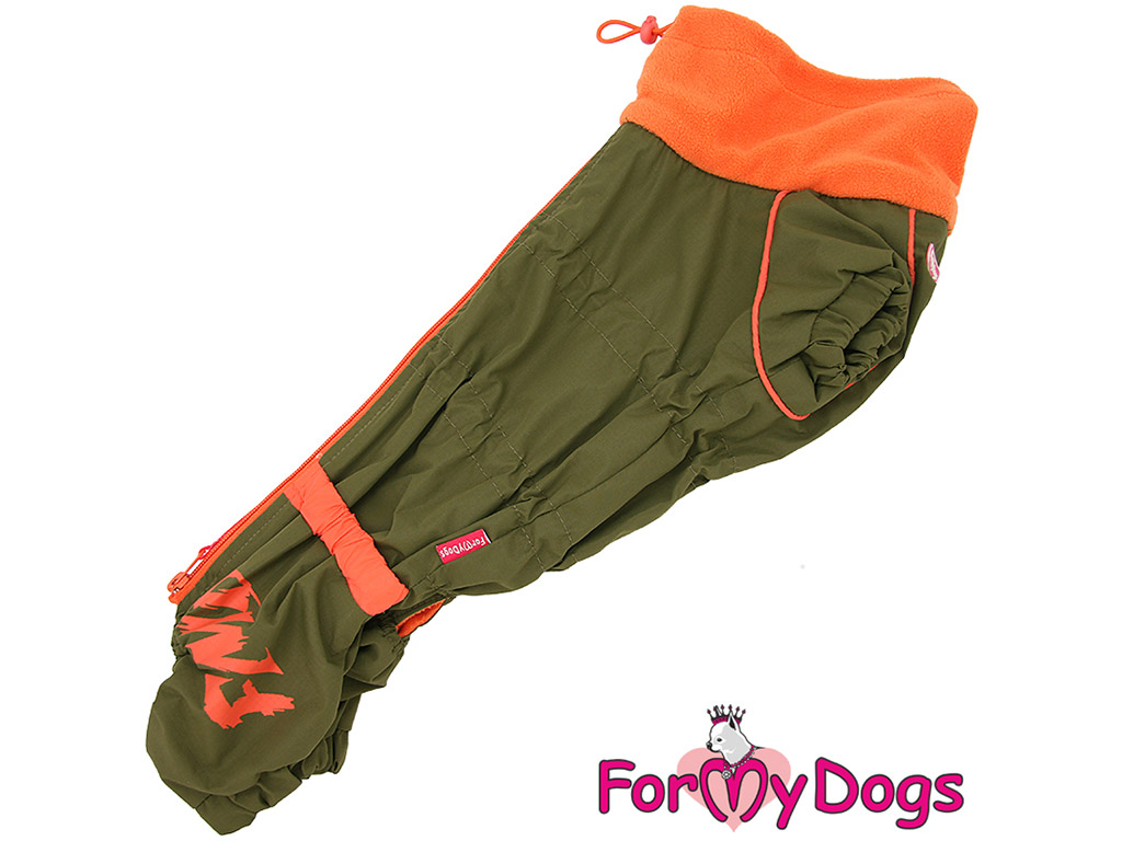 FOR MY DOGS Overal KHAKI pro psy jezevčíků, zelený Velikost: TM1