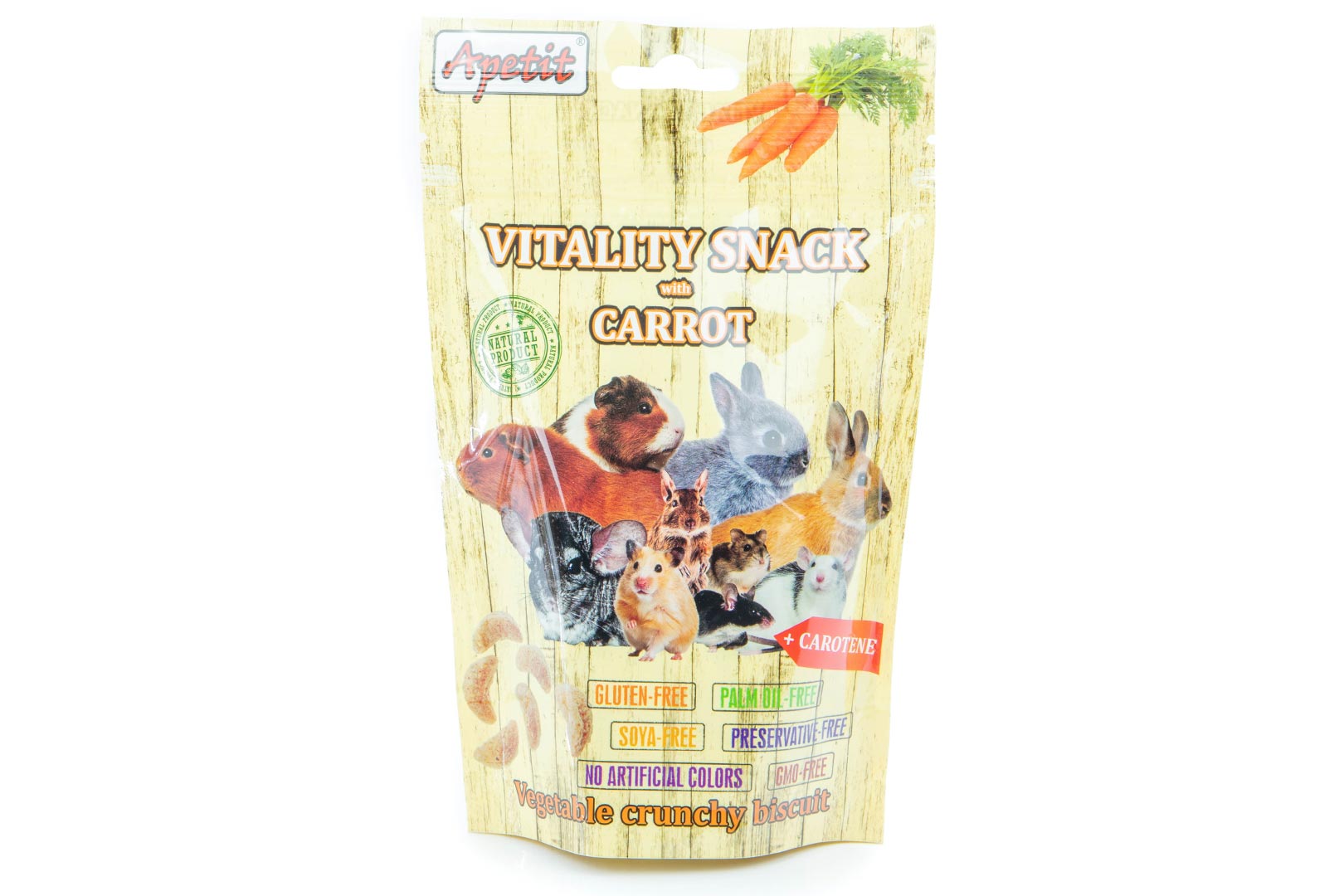 APETIT VITALITY SNACK pro hlodavce s mrkví, 80 g