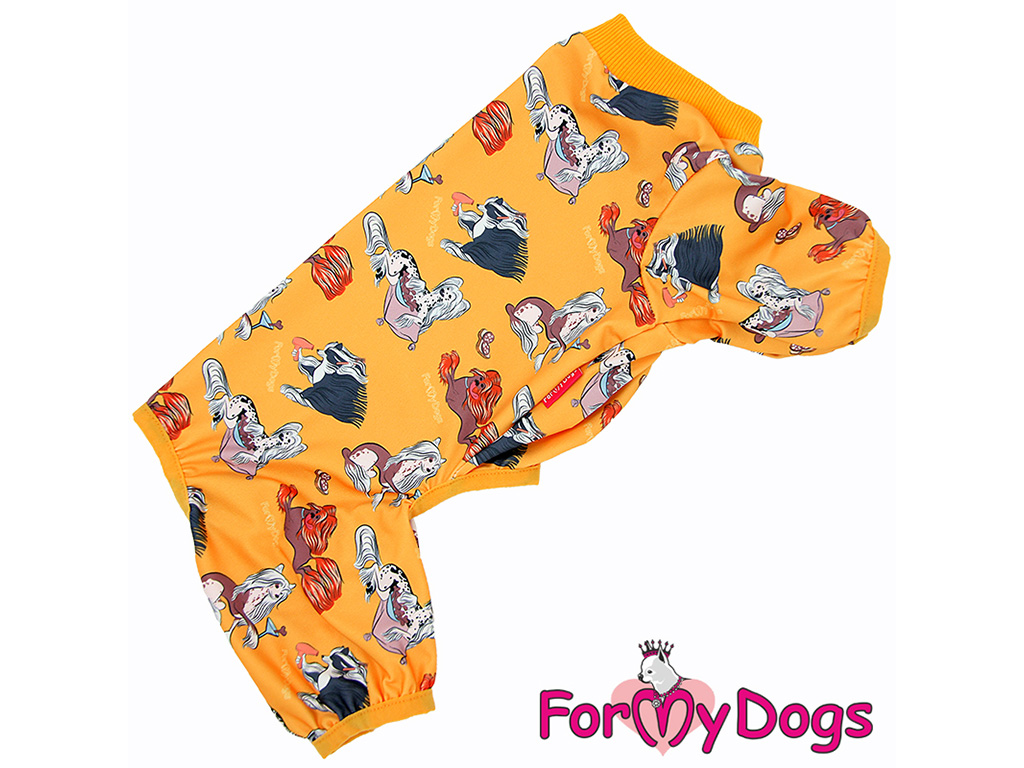 FOR MY DOGS Pyžamo YELLOW CRESTED, žluté Velikost: 18/XL