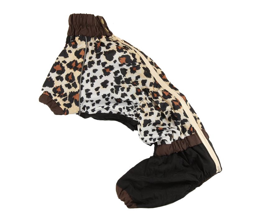 For My Dogs Obleček pro psy jezevčíků – pláštěnka FMD, vzor leopard Velikost: TM1