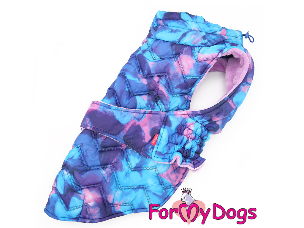 FOR MY DOGS Obleček pro větší psy – bunda CAPARISON PURPLE A2