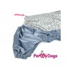 Pláštěnka pro psy ForMyDogs METAL GREY – vylepšený model 4