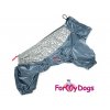Pláštěnka pro psy ForMyDogs METAL GREY – vylepšený model
