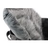 Pelíšek pro kočky SILVER FELT & FUR, stříbřitě šedý (7)