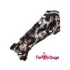Obleček pro psy jezevčíků – pláštěnka BROWN CAMOUFLAGE 3