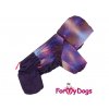 Pláštěnka pro fenky ForMyDogs NORTHERN LIGHTS, barva fialová 3