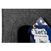 Plstěný domeček pro kočky – LET's SLEEP Anthracit 8