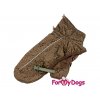 Obleček pro psy i fenky – pláštěnka FMD BROWN MOSAIC 3