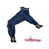 Obleček pro psy – modrá pláštěnka FMD 4LEGS, včetně botiček 3