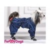Obleček pro psy – modrá pláštěnka FMD 4LEGS, včetně botiček