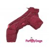 Obleček pro fenky – zimní overal FMD MAROON 2