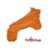 Obleček pro fenky – jednovrstvý flísový overal FMD BROWN FLEECE