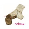Obleček pro fenky – pláštěnka FMD BROWN METALLIC 3