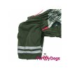 Obleček pro psy – zimní overal FMD KHAKI PATCH, detail nohavic