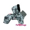 Zateplený obleček pro psy – zimní overal GREY/BLACK 3