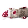 Velký plyšový sob s vánoční čepičkou – 50 cm, detail 4