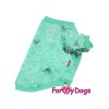 Tričko pro psy i fenky ForMyDogs TYRES TRACK GREEN 2
