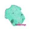 Tričko pro psy i fenky ForMyDogs TYRES TRACK GREEN