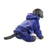 Oblečky pro psy – modrý velurový overal pro psy i fenky