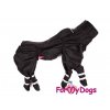 Černá pláštěnka pro psy FMD, včetně botiček (2)