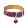 Kožený obojek pro velké psy RUFFWEAR – fialový