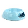 Melamínová miska pro střední psy vhodná na vodu i krmivo s praktickým výřezem pro snadnou manipulaci. Materiál plast, protiskluzová, barva modrá.