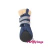 Boty pro psy od For My Dogs – modré s béžovým lemem